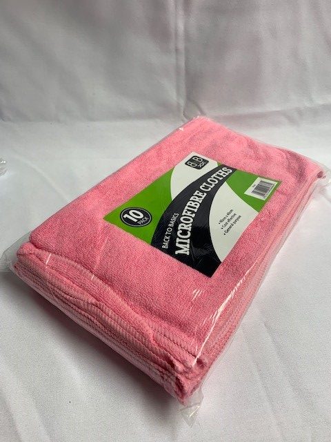 Pink Microfibre Cleaning Cloths