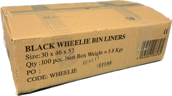 Black Wheelie Bin Bag