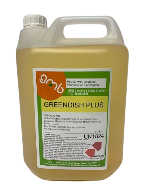 Greendish dishwasher detergent