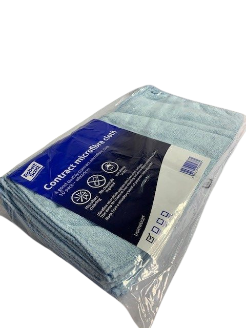 blue microfibre cloths