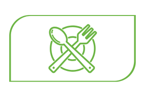 eco-friendly catering supplies icon