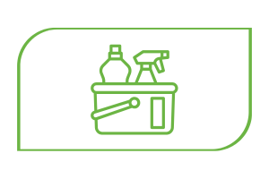 eco-friendly cleaning supplies icon