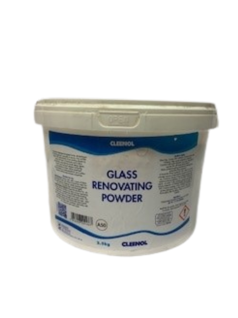 Glass renovating powder