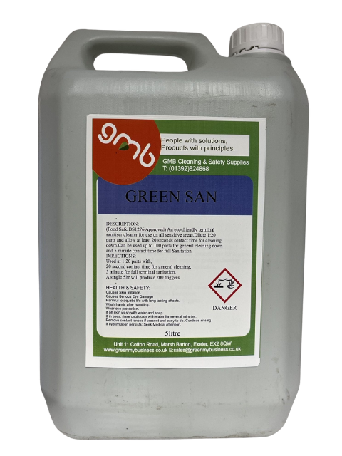 Green San Eco friendly sanitiser 5l